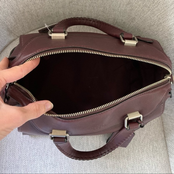 Coach Ace Satchel Shoulder Crossbody Burgundy Bag - Picture 9 of 16